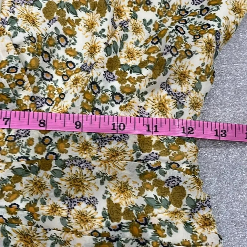 [XS]ASTR The Label Floral Ruched SS Summer Mini Dress - Picture 14 of 15